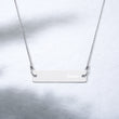 Believe Engraved Rose gold/Silver Bar Chain Necklace