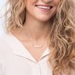 Love Engraved Rose gold/Silver Bar Chain Necklace